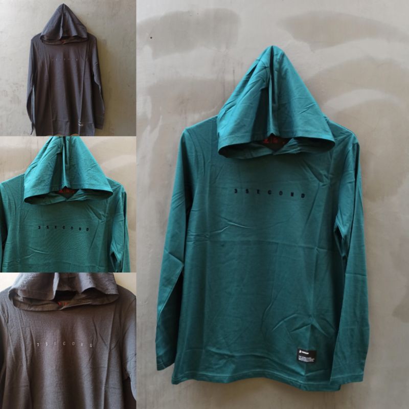 KAOS HOODIE 3SECOND NEW ARRIVAL ORIGINAL WARNA BLACK DAN TOSCA