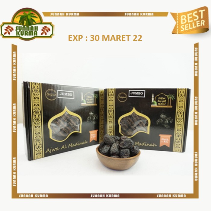 

KUALITAS TERBAIK - KURMA AJWA MADINAH JUMBO 1KG