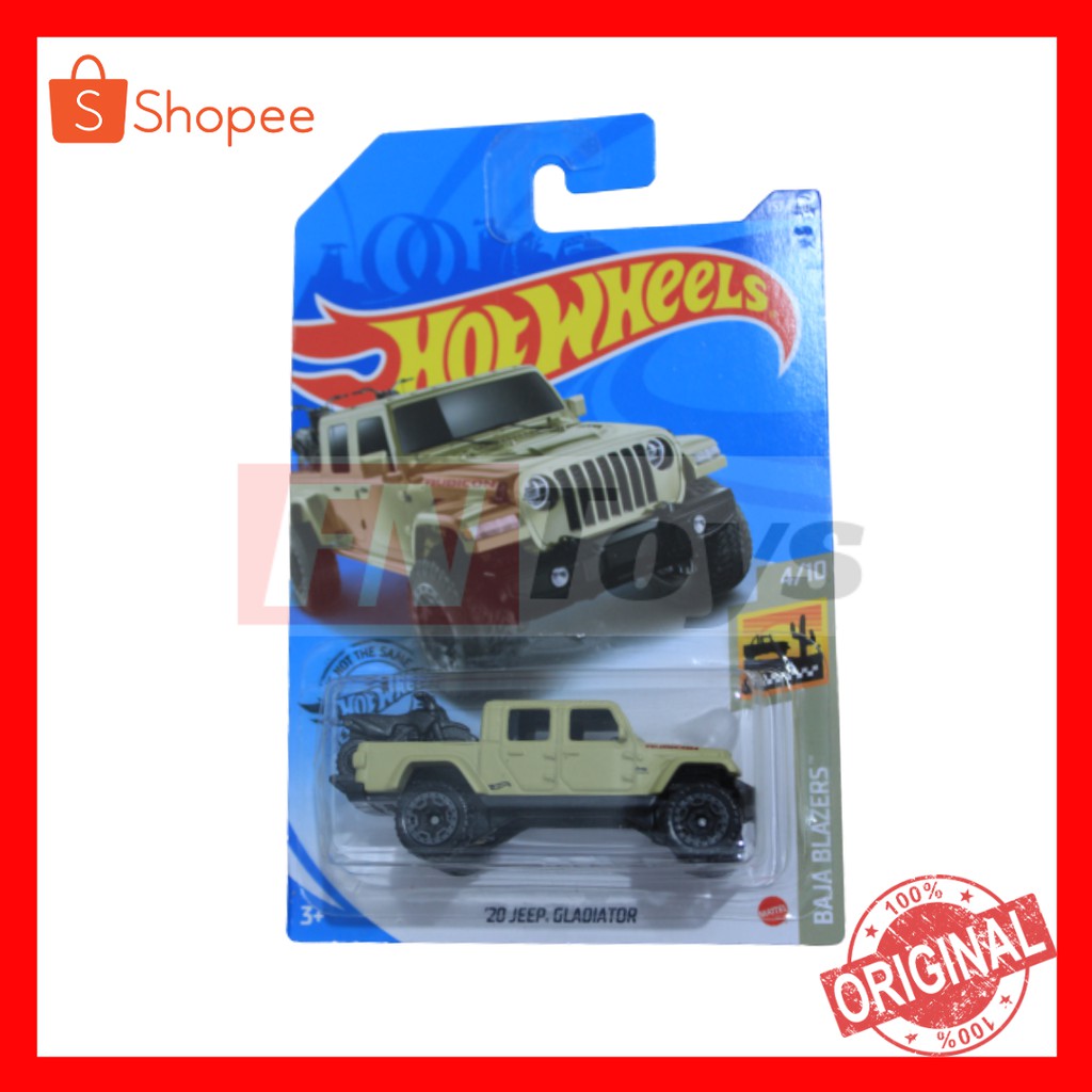 Hot Wheels hotwil hotwheels mainan mobil truck anak anak laki laki cowok 20 Jeep Gladiator rubicon