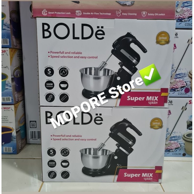 BOLDe Standing Super Mixer Spider 300Watt Low Watt 4.5L