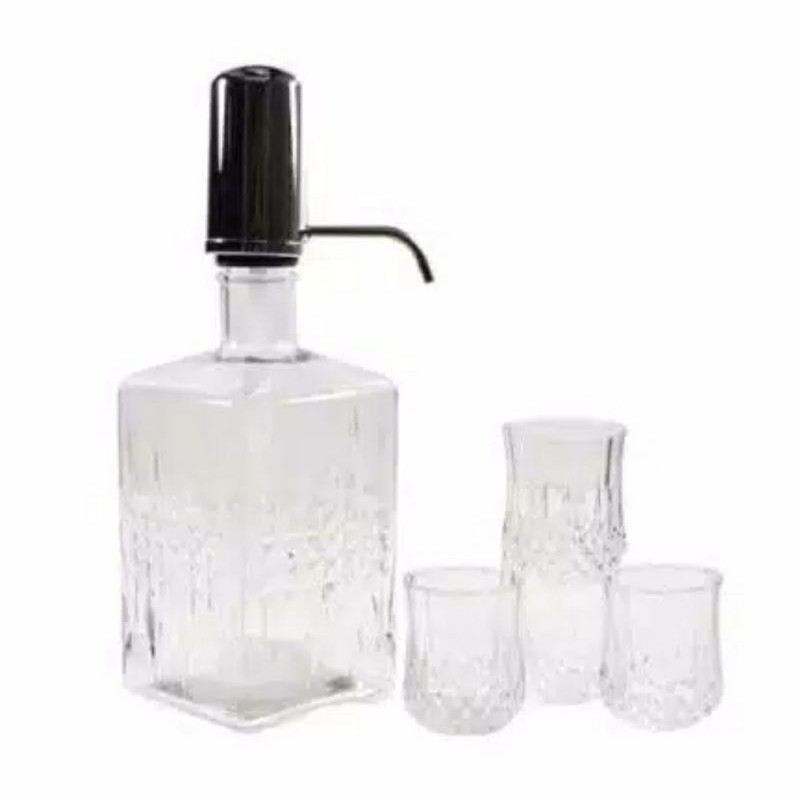 Krishome Set 5 Pcs Dispenser Minum &amp; Gelas