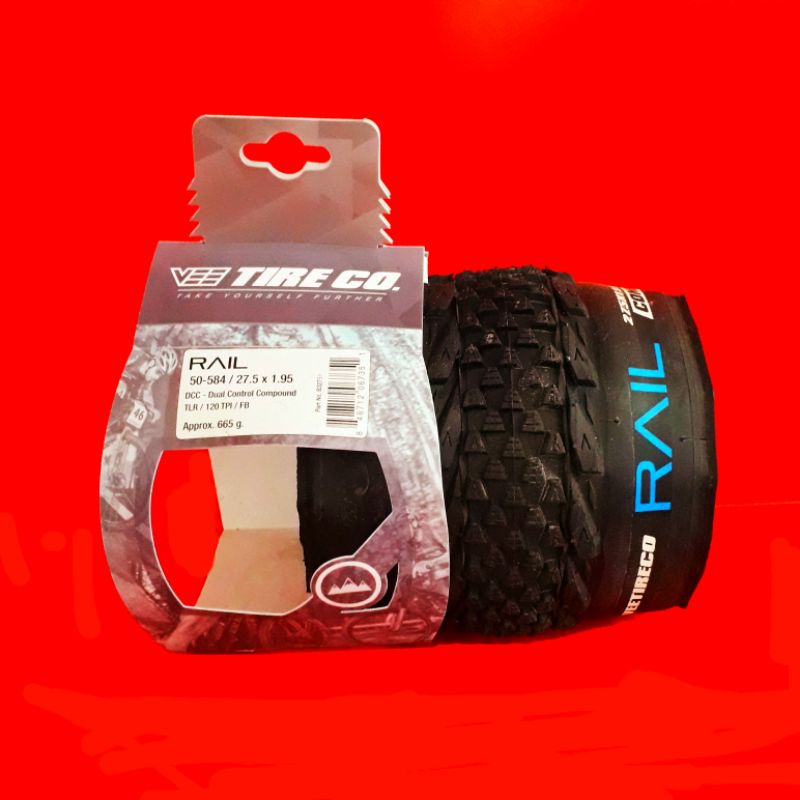 BAN LUAR MTB 27.5 X 1.95 - VEE TIRE RAIL DCC TLR 27.5 X 1.95