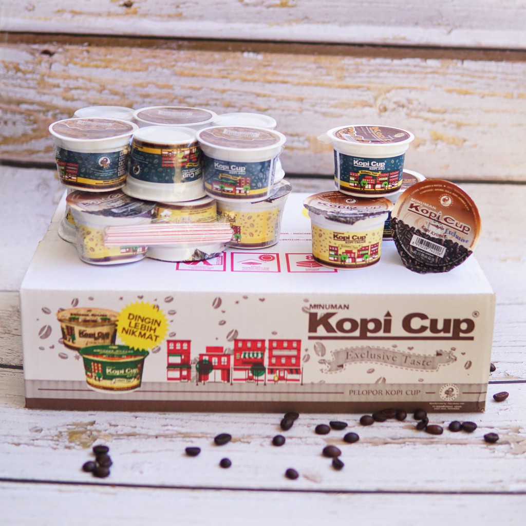 

Kopi Cup Berontoseno 140ml rasa ASLI | CREAM per Dos isi 38 cup mini