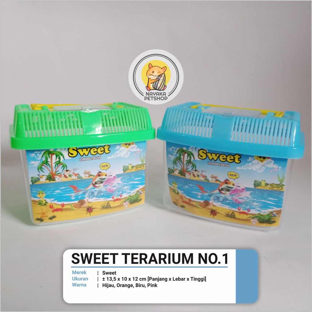 Sweet Terarium No. 1 Kandang Hewan Aquarium Ikan Hias Hamster Reptil