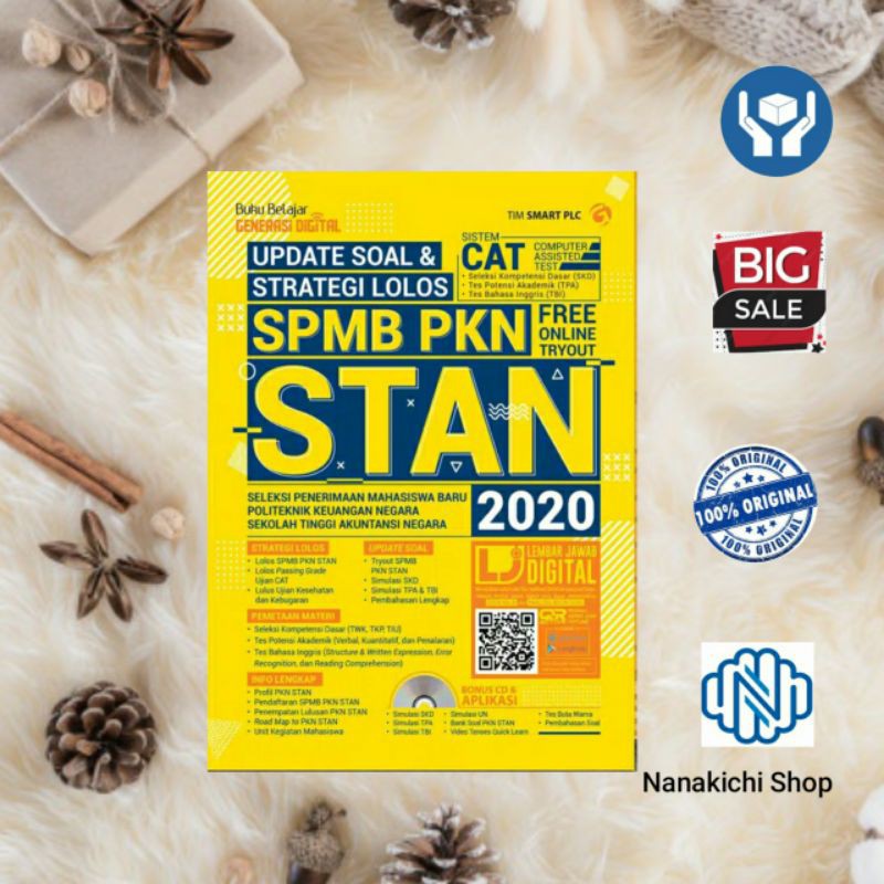 BUKU STAN SPMB PKN/ UPDATE SOAL & STRATEGI LOLOS SPMB PKN STAN FREE ONLINE TRYOUT SISTEM CAT