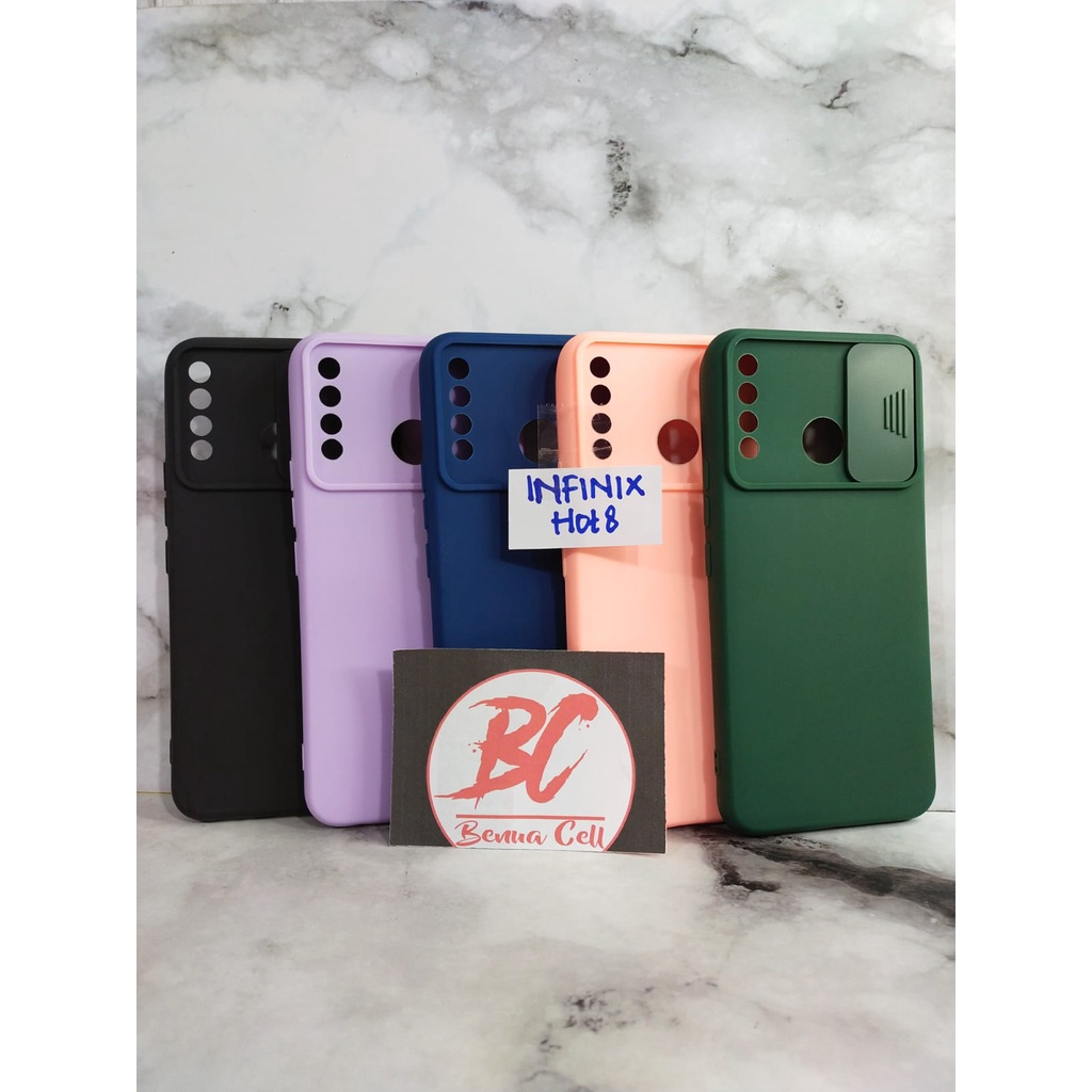 CASE SLIDE CAMERA INFINIX HOT 10,HOT 8,HOT 9, HOT 9 PLAY,SMART 4 SMART 5 SOFTCASE SLIDING - BC