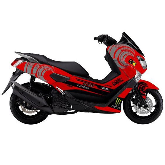 Decal Stiker Full Body Motor Yamaha Nmax  - Rossi Sunmoon Merah
