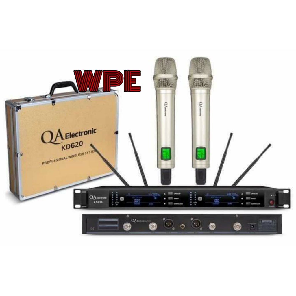 mic wireless qa elektronik kd620 kd 620 handheld genggam original