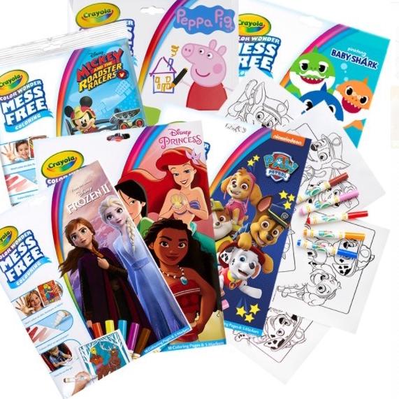 

DAPATKAN SEGERA KKV-Crayola·Mess Free Coloring Painting Set Disney Princess/POW PATROL/Baby Shark/Frozen FG3~