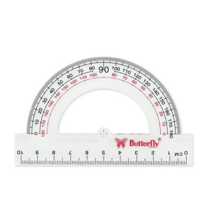 

Penggaris Protractor Busur Butterfly 10 cm