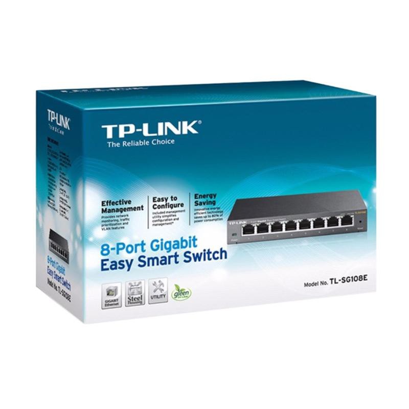 TPLINK TL-SG108E: 8-Port Gigabit Easy Smart Switch