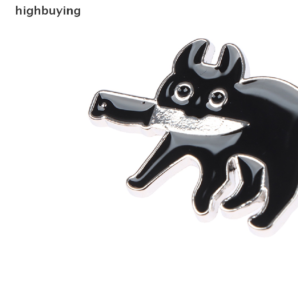 Hbid 1pc Bros pin Enamel Desain Katak Lucu Dengan Gagang Pisau