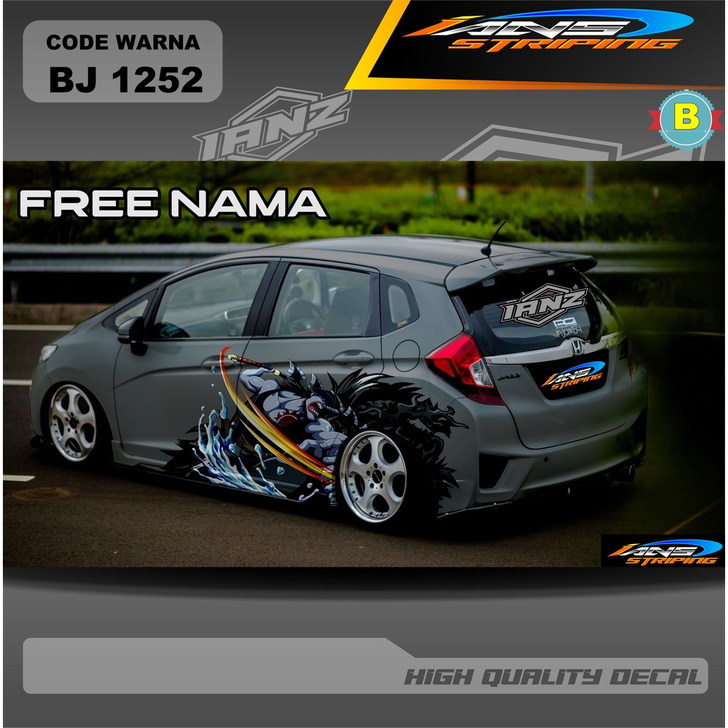 STIKER MOBIL JAZZ AGYA AYLA MOBILIO BRIO DLL / TERMURAH DECAL STIKER MOBIL