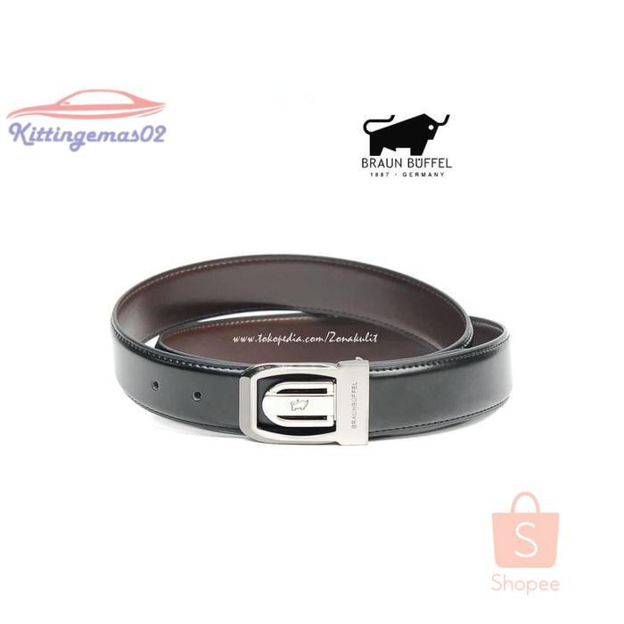 IKAT PINGGANG PRIA GESPER SABUK KTG2I557 BRAUN BUFFEL BELT | KULIT MODEL CANTOL