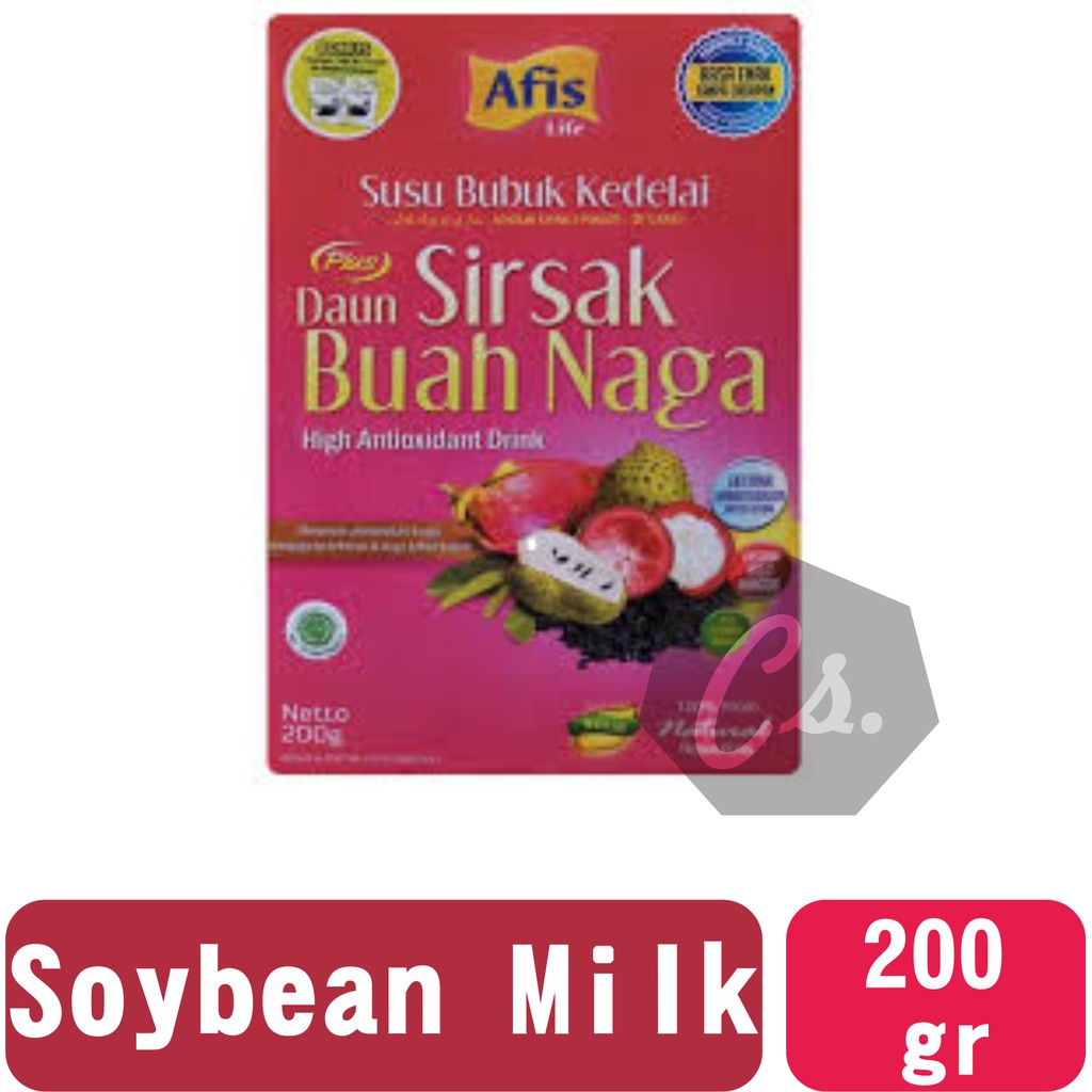 

Minuman ANTIOXIDANT Susu bubuk kedelai PLUS DAUN SIRSAK BUAH NAGA Afis Life