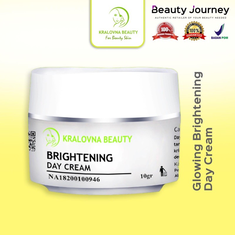 Day Cream Glowing Brightening Cream Wajah Kralovna Beauty BSC Skincare BPOM