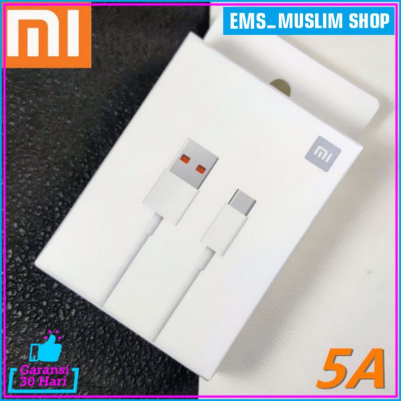 Turbo Charge Kabel Data Xiaomi Mi 10T Mi 10T Pro ORIGINAL 100% USB Type C 33 Watt Resmi Indonesia