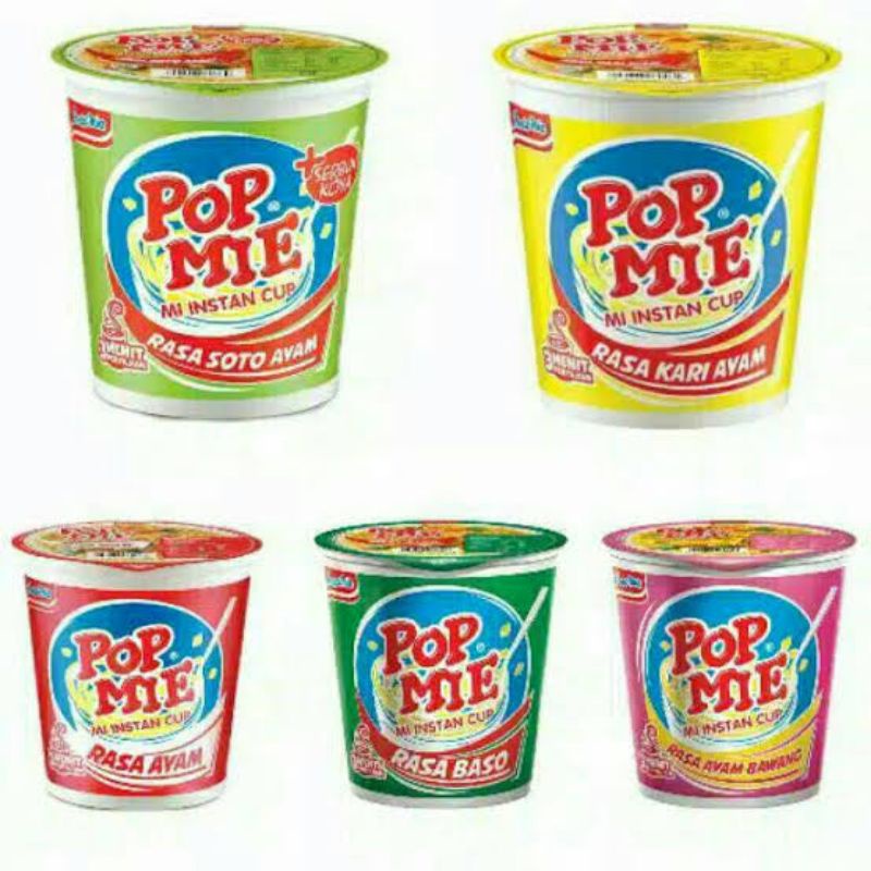 Varian pop mie cup mini 38gr / pop mie cup 75gr