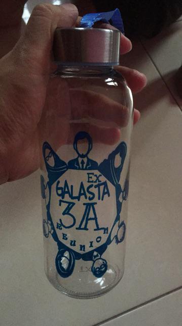 Souvenir Botol Tumbler Bening 420ml + Kemas Costum + Sablon