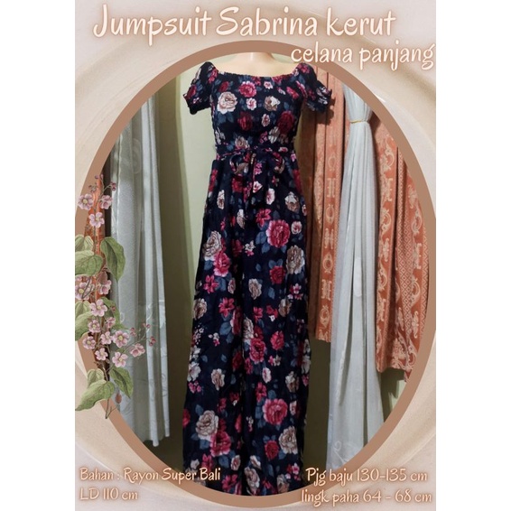 jumpsuit panjang Sabrina/home dress