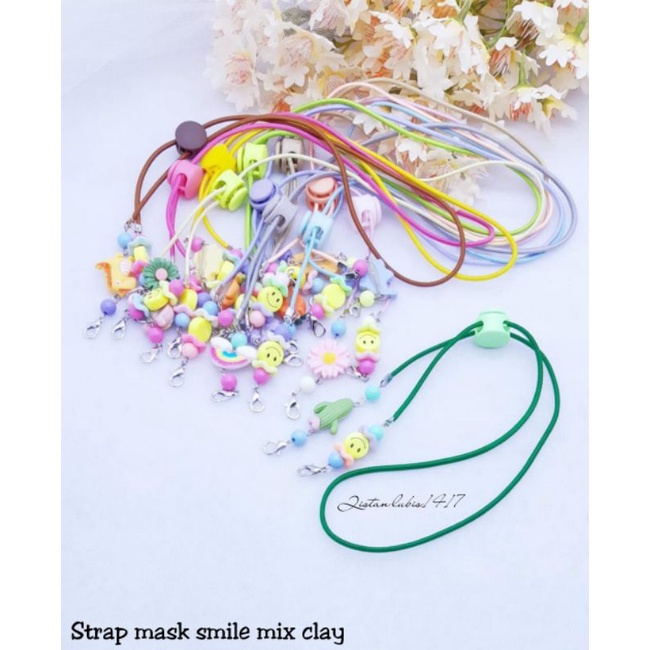 Strap mask smile mix Clay beli 10  free 2