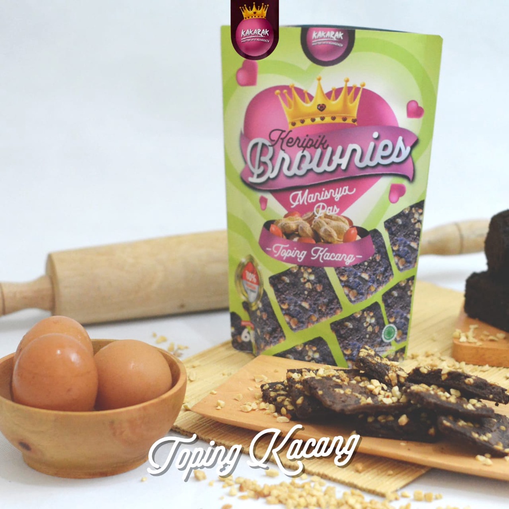 KERIPIK BROWNIES KAKARAK NEW TOPING KEJU TOPING CHOCOCHIS TOPING KACANG BRONIES BRONIS BROWNIS