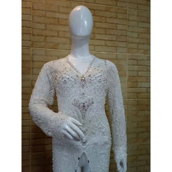 kebaya akad full Payet jepang cantik dan mewah