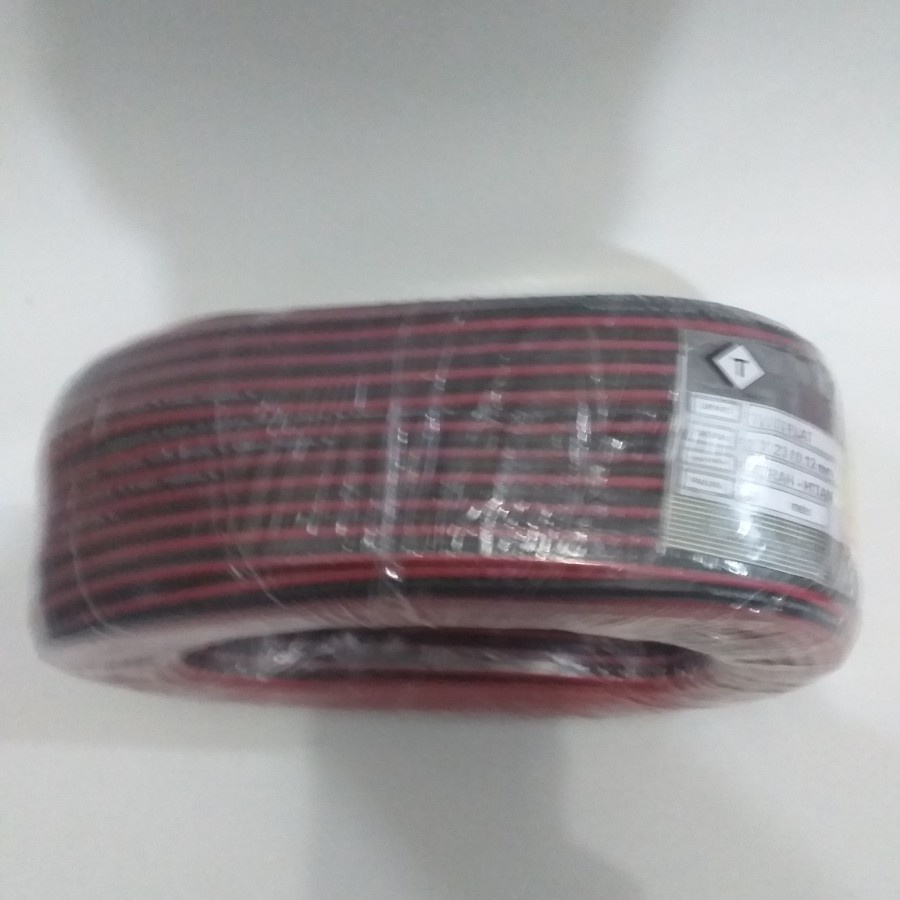 Kabel Listrik NYZ hitam merah TUKUIKI 2x23 Kabel Audio Serabut 100Y