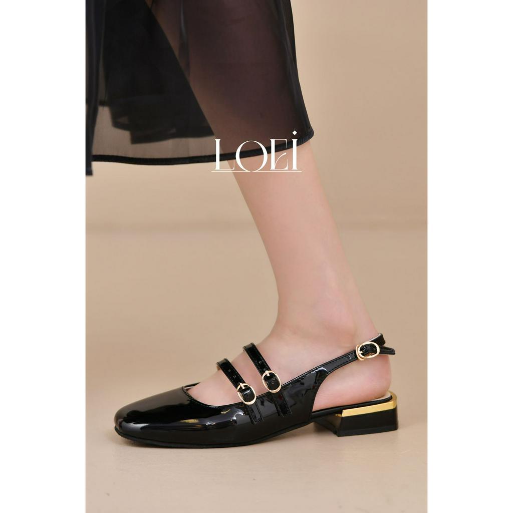 Sendal Korean Style Sepatu Jalan Jalan Wanita  Mary Jane Shoes 10077 Slip On Kekinian