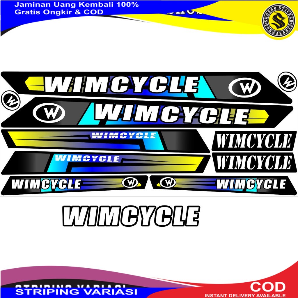 COD / VARIASI striping SEPEDA WIMCYCLE BIKE STICKER