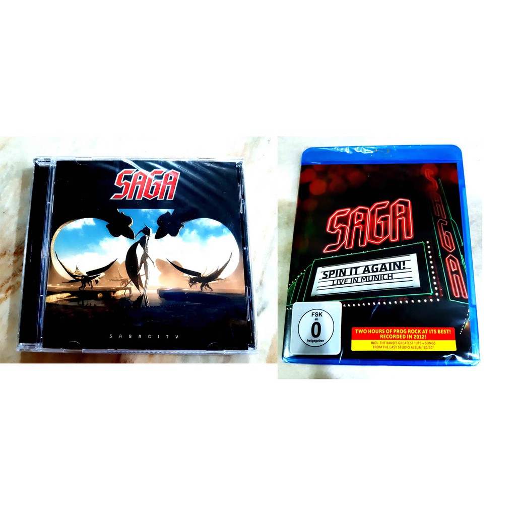 Saga - Saga City - Spin It Again Live In Munich - NEW ORI CD - Bluray - MUSIK Rock ALBUM