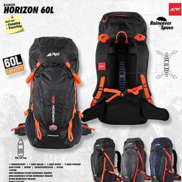 Tas Gunung Rei Horizon 60L Tas Carrier Rei Horizon Original