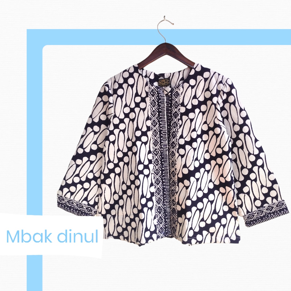 Atasan Wanita Batik Blouse Batik Cap Motif Parang