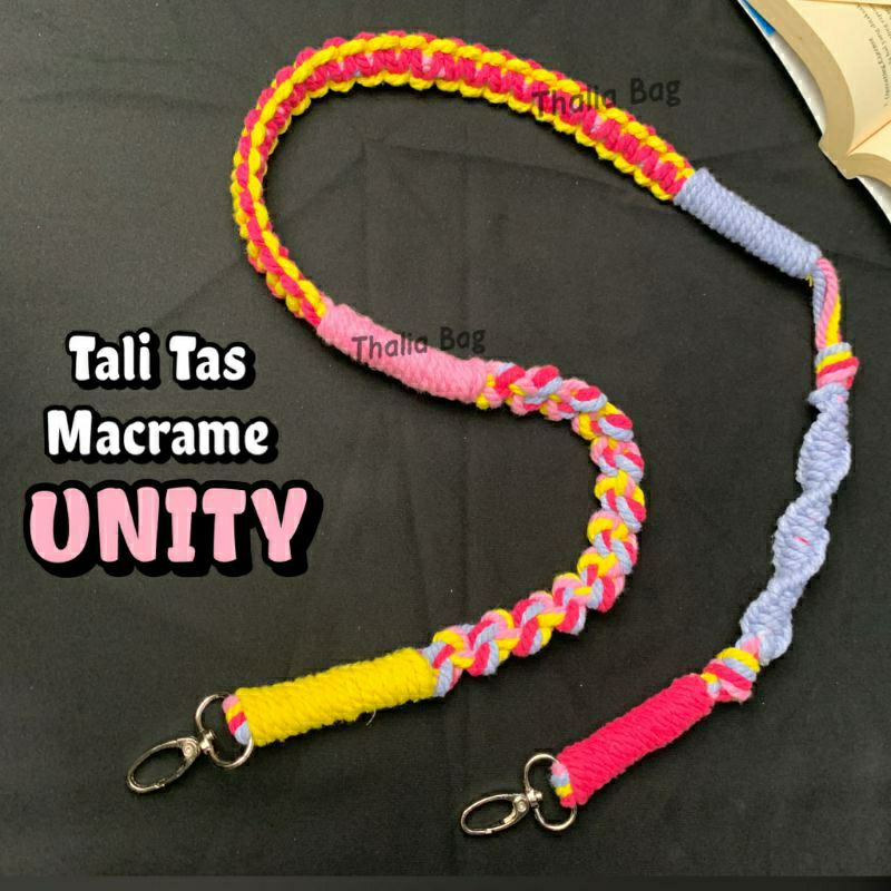 READY STOK STRAP BAG MACRAME UNITY BY THALIABAG// HANDMADE MACRAME// TALI TAS MURAH// SHOULDERBAG// SLINGBAG// HANDBAG// STRAP BAG MURAH