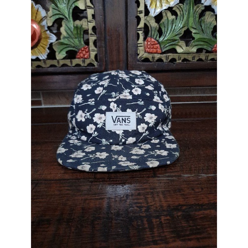 topi 5 panel vans second bekas preloved