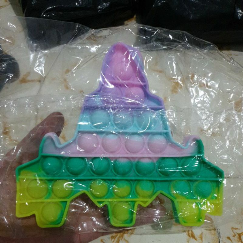 POP IT Rainbow Murah Mainan Pop it Tiktok-Pesawat Macaron