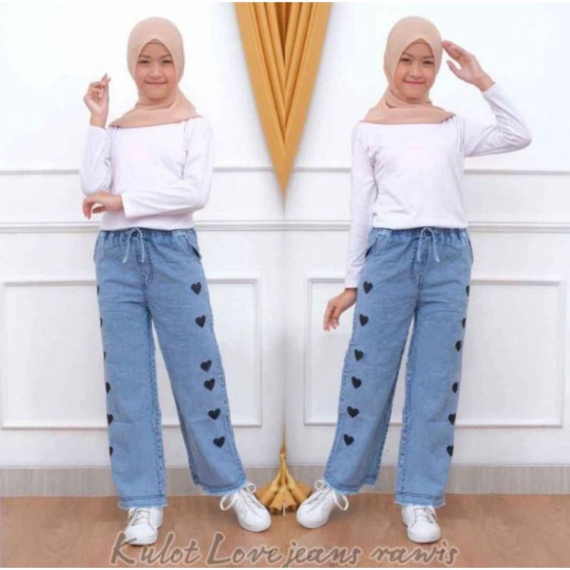 KULOT RAWIS JEANS ANAK PEREMPUAN USIA 10-12