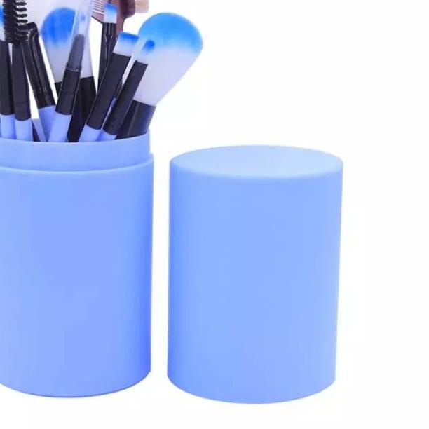 ❁ Kuas Rias Make Up 12 Pcs Kuas Make Up Foundation Brush Free Tabung Love Brush Set Tube ™