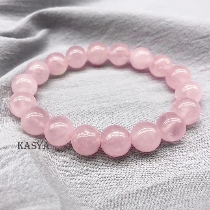 Gelang Batu Natural Rose Pink Quartz - Bracelet Stone