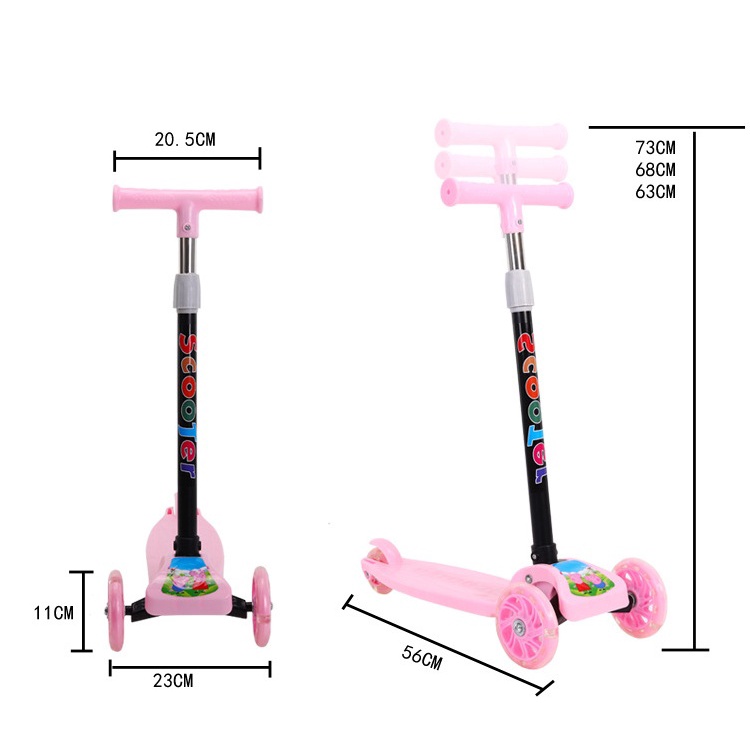 SCOOTER KICKBOARD OTOPED ANAK LAMPU RODA 3