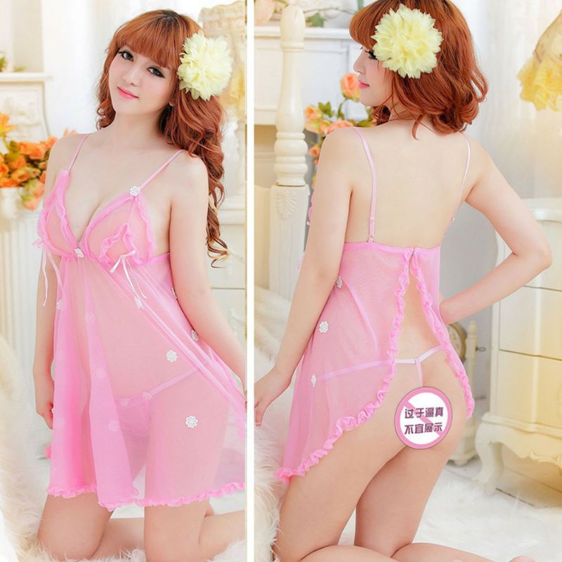 SET LINGERIE + G STRING MINI SEXY MODEL LACE EROPA 3006