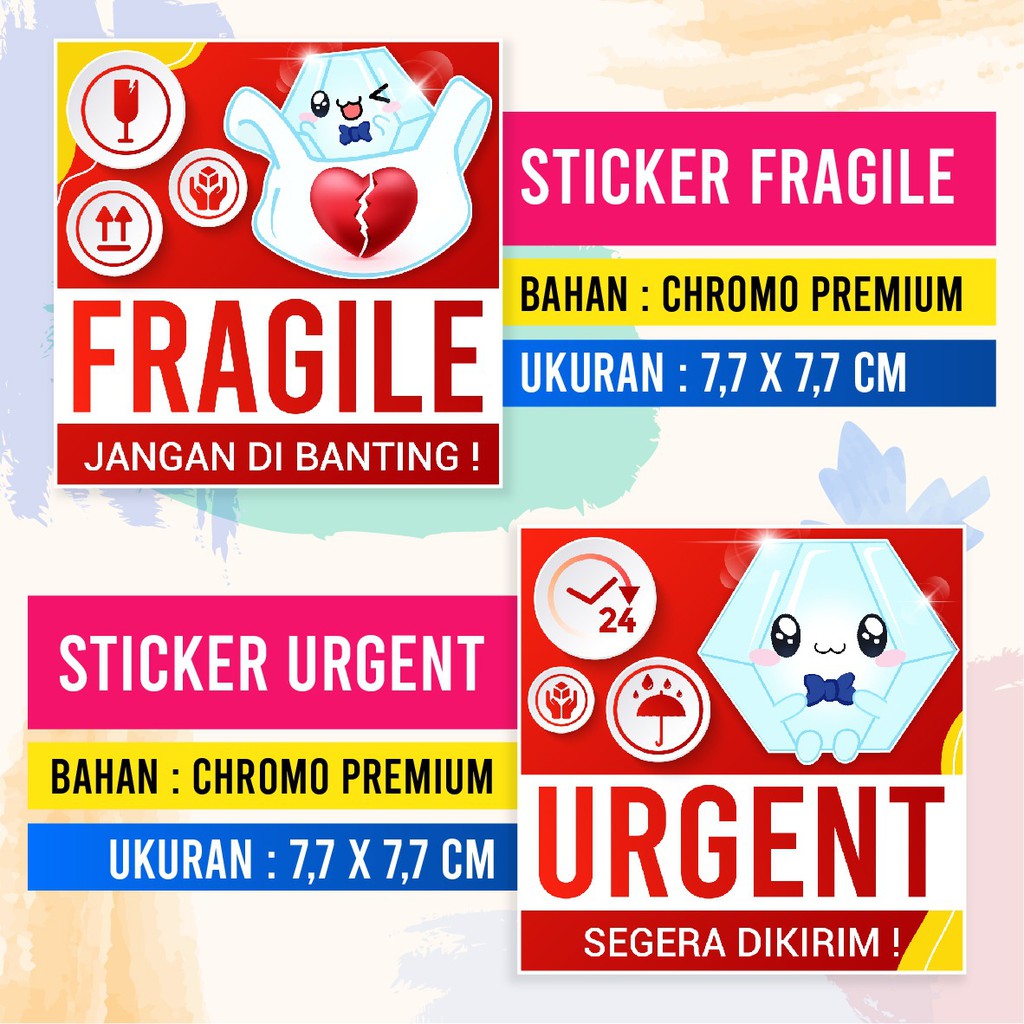 

Label Stiker Fragile / Stiker Lem Kertas Jangan dibanting di paket Termurah