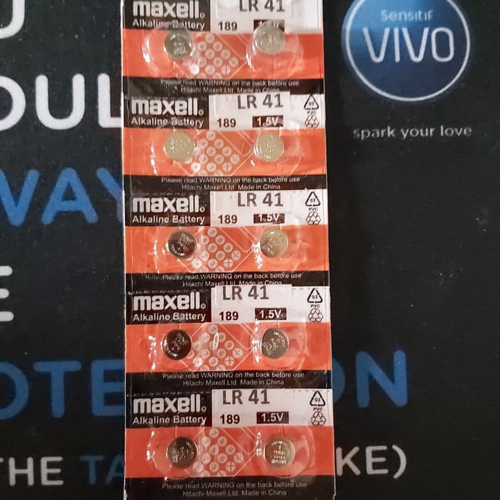 Langsung Order Baterai LR 41 Maxell Origial For Vivo Vibe Limited