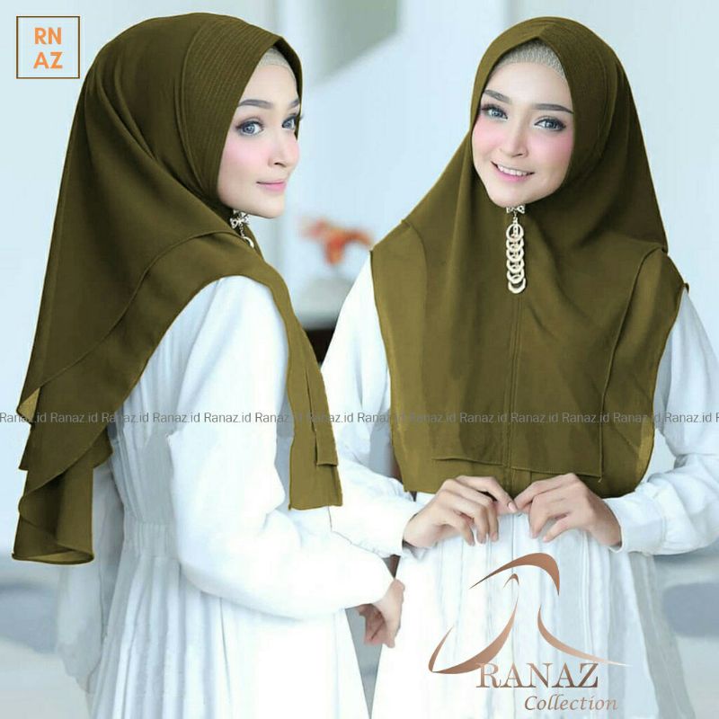 kimar kotak mini ceruty beby doll dua layar./ hijab ceruty dua layer mini beby doll prremium(beli 3 bunus ikat rambut 1)-2