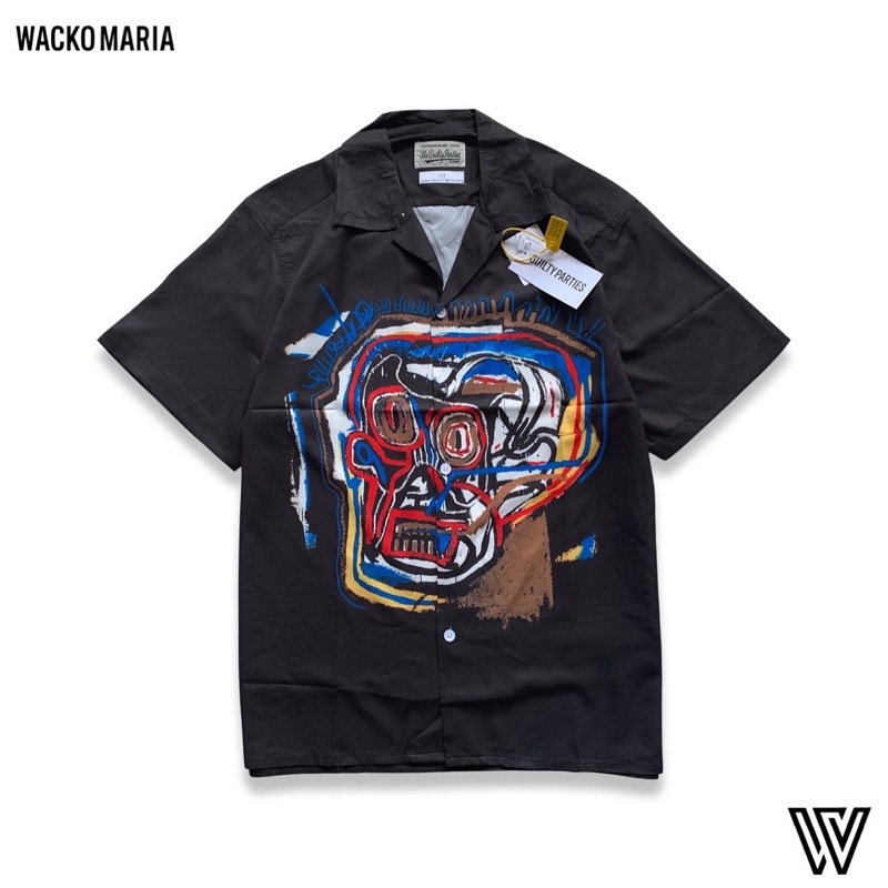 Wacko Maria x Jean Michel Basquiat Hawaiian Shirt Black