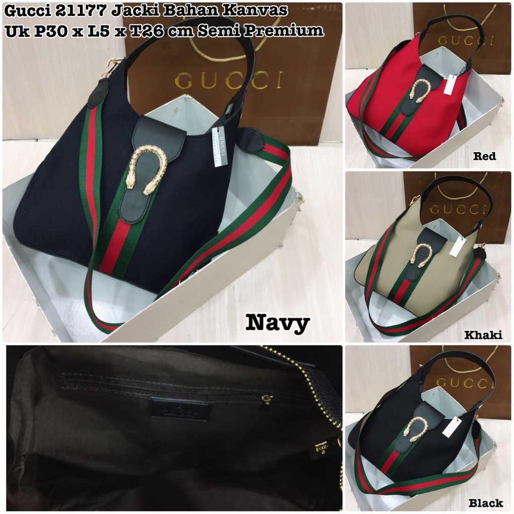 TAS GUCCI JACKY DIONYSIUS KANVAS