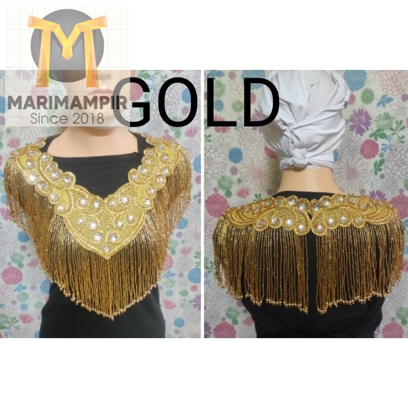 Marimampir Teratai Dada Adat Terbaru Payet Jepang Aksesoris pengantin wanita Muslimah dan pria buday