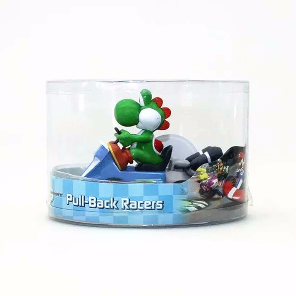 Rebuy Super Mario Anime Kart Pull Back Cars Mainan Action Figure Kreatif Luigi Jamur Model Monyet PVC Monkey Dragon Kart