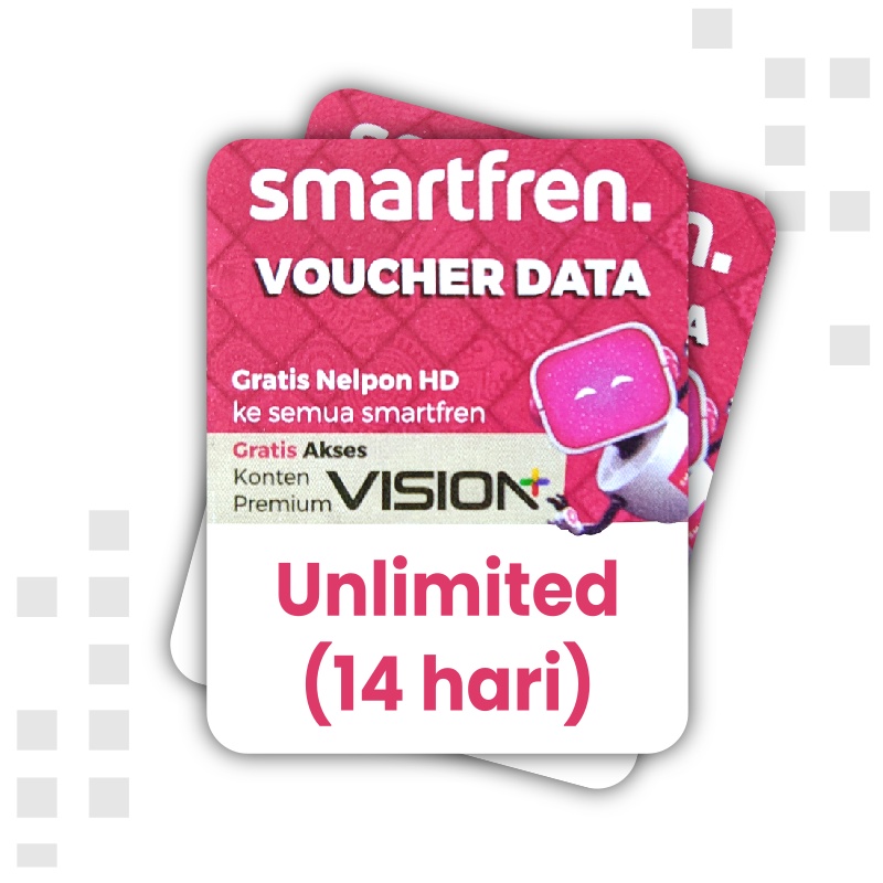 Voucher SMARTFREN Unlimited 14 hari (FUP 1 GB /hari)- Kuota Internet