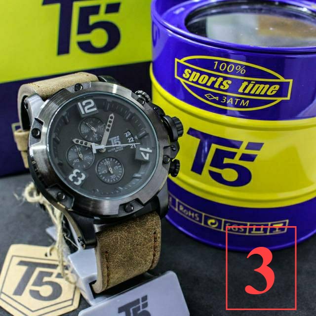 Jam Tangan Pria T5 H3638 T5 H 3638 original chronograph bergaransi free tin box